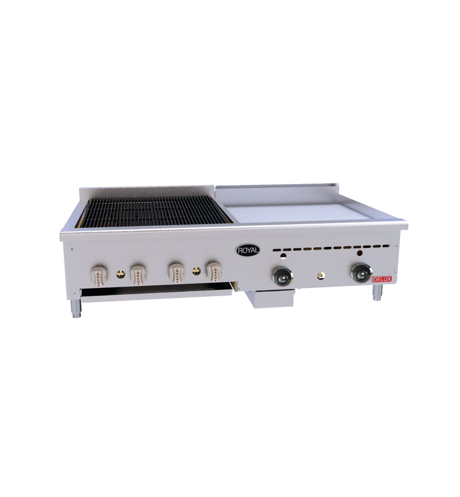 Royal Delux - BG - Radiant Broiler/Thermostatic Griddle