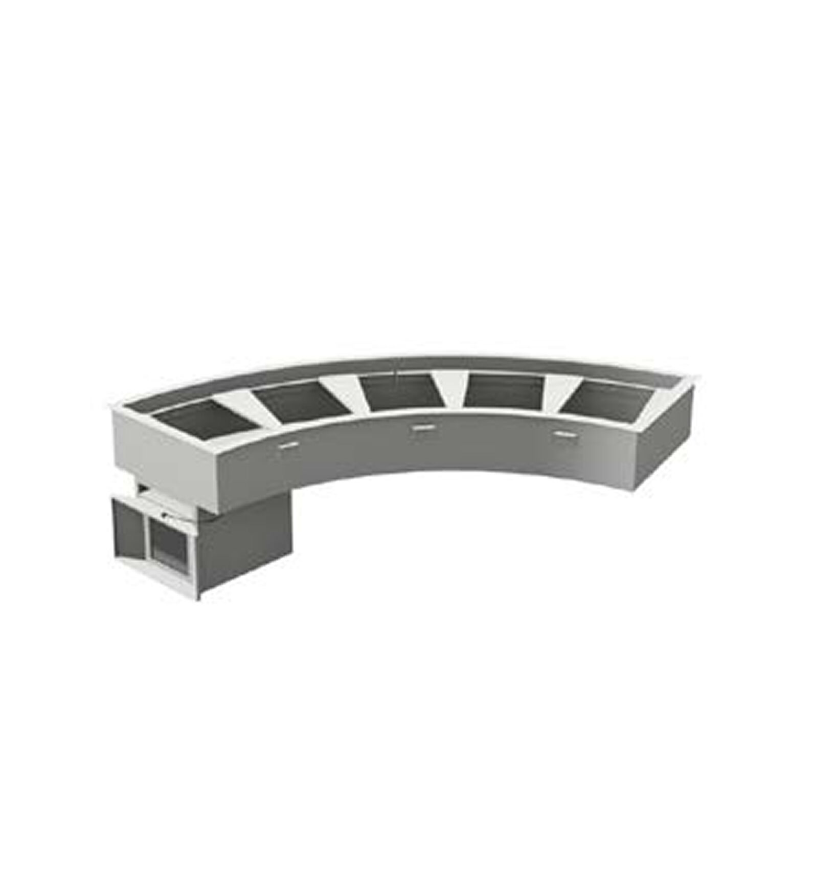 Randell - RCP-C - Serving Stations Wrapped Coldwall Curved Cold Pan Models
