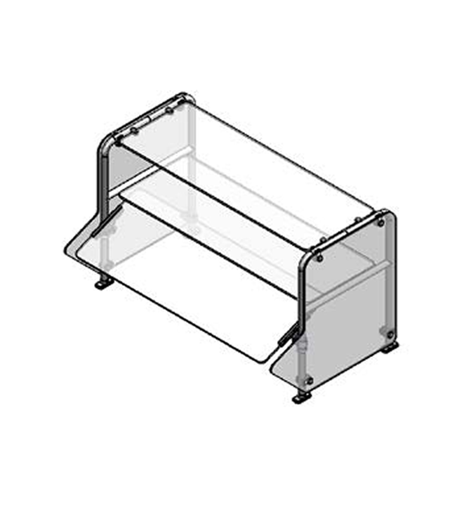Randell - RSB-DTSSAF - Serving Line Breath Guard Bent Models