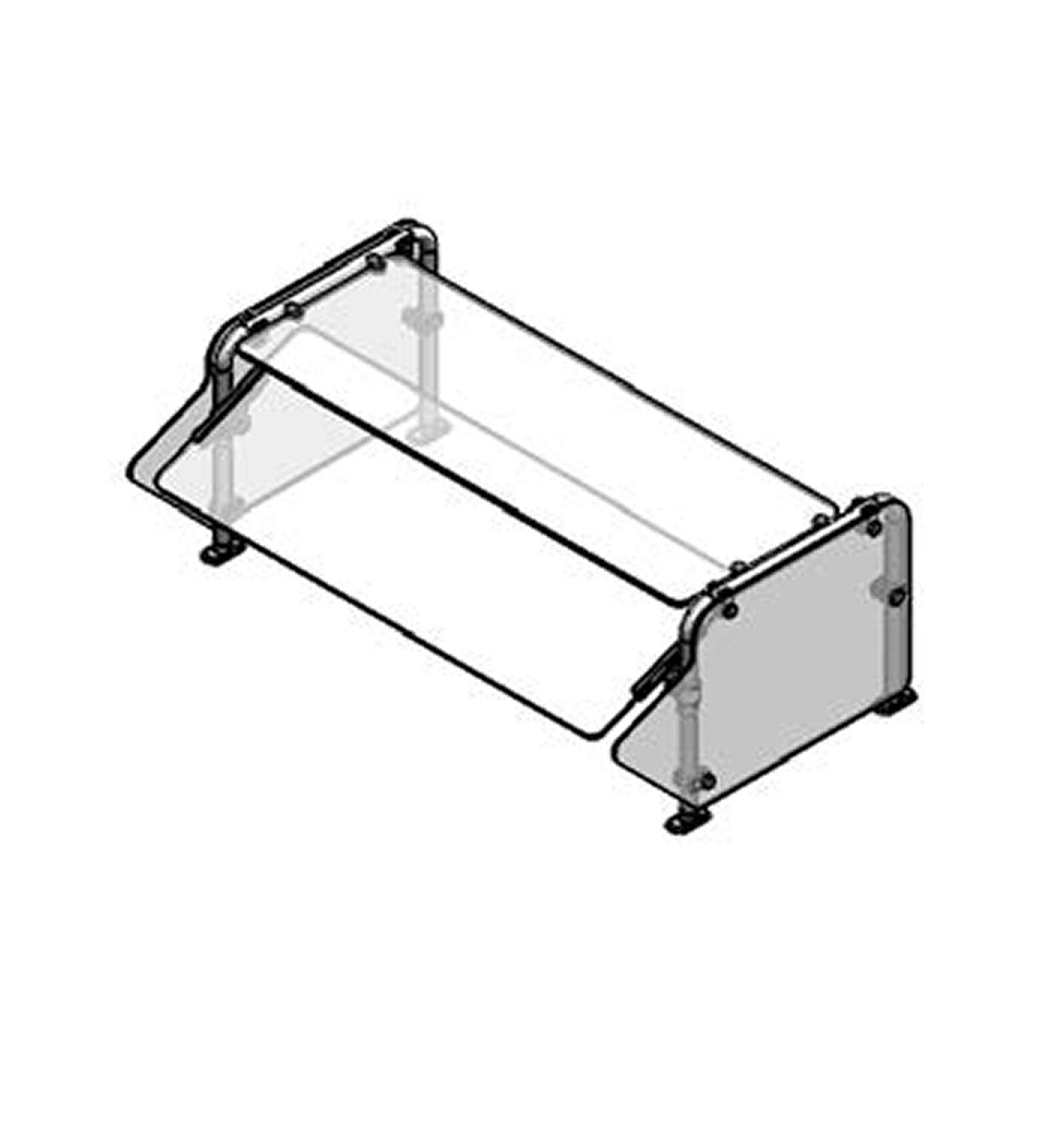 Randell - RSB-STSSAF - Serving Line Breath Guard Bent Models