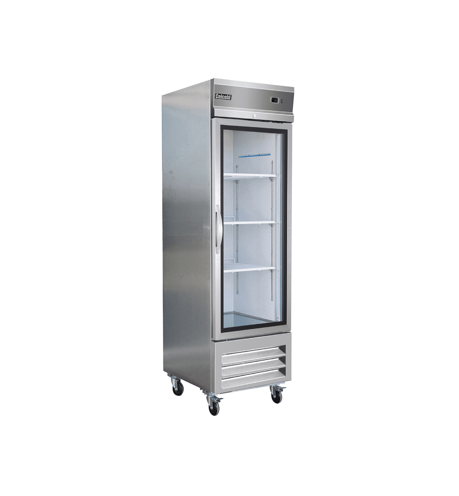 Celcold Refrigeration - CR27GD - Stainless Steel Glass Door Refrigerator